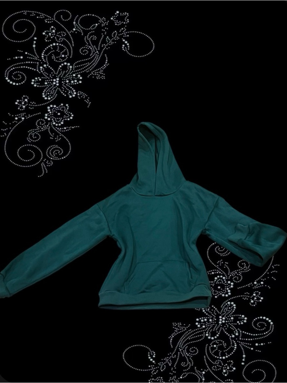 Amazon Forest Green Hooded Pullover Sweatshirt